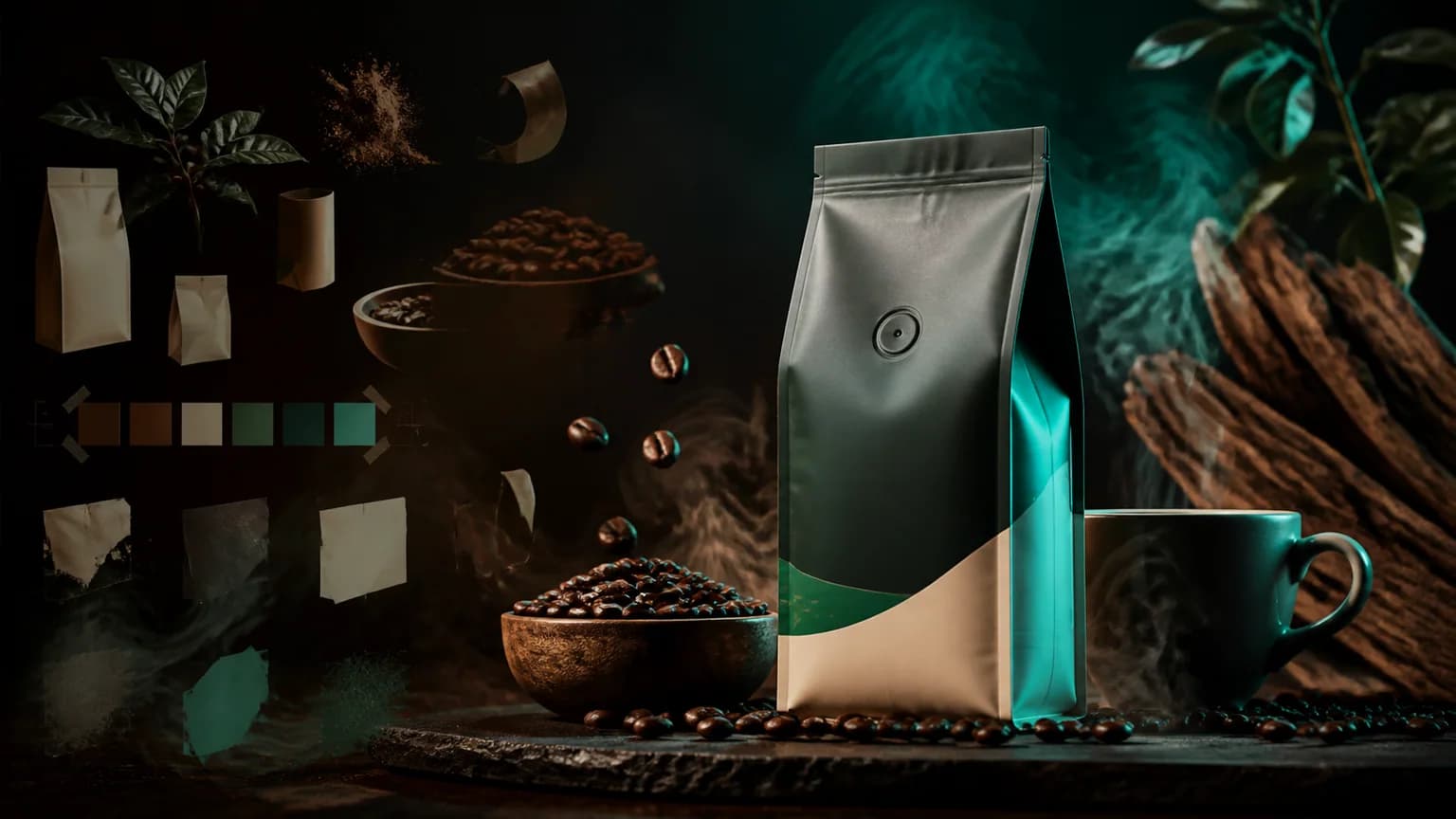 نمونه طراحی تبلیغاتی محصول با ترکیب فتوشاپ و هوش مصنوعی